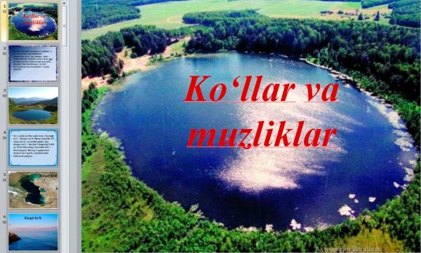 Ko‘llar va muzliklar.ppt