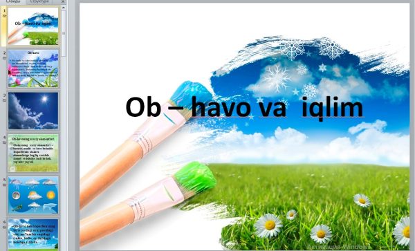 Ob – havo va  iqlim